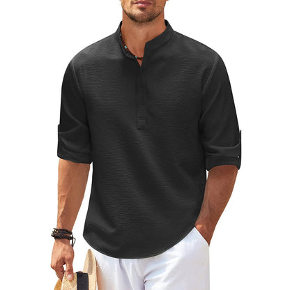 Classic Linen Henley Shirt for Every Occasion