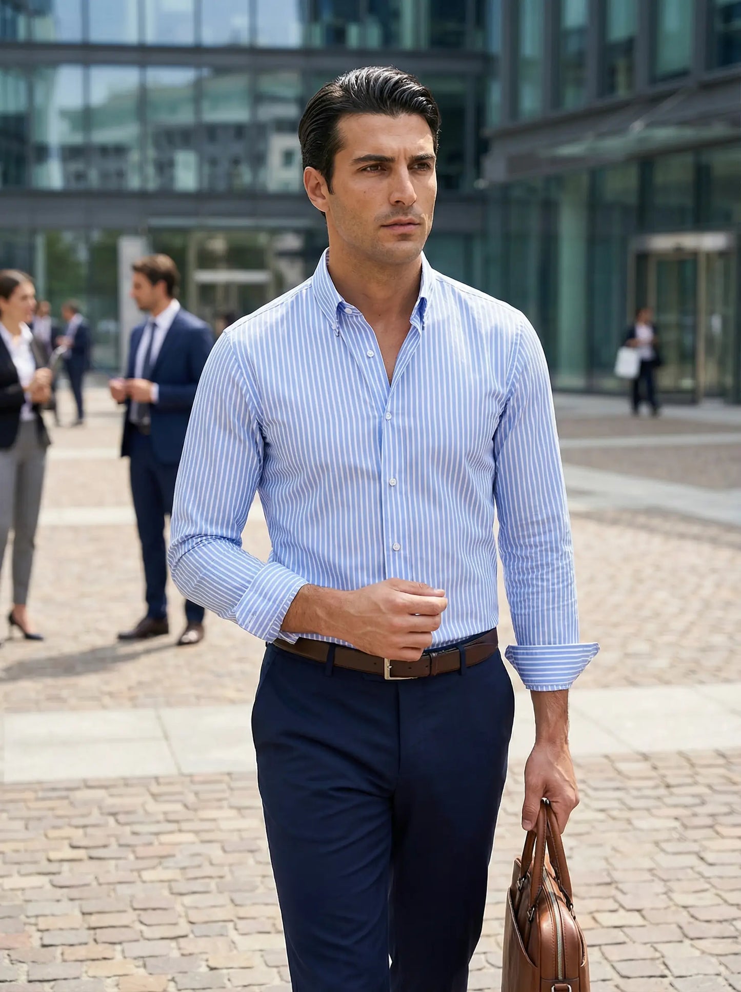 Hugo Striped Cotton Shirt for Smart-Casual Occasions