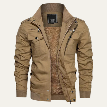 The Fairfax Men's Fleece Lined Warm Bomber Jacket