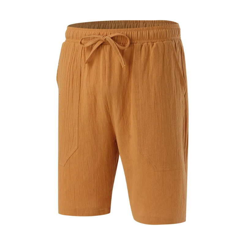Men’s Stylish Shorts with Elastic Waist and Pockets for Summer Wear