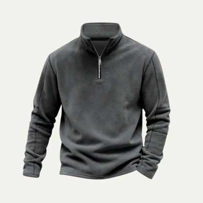 The Vesuvius Men’s Warm Quarter Zip Fleece Sweater