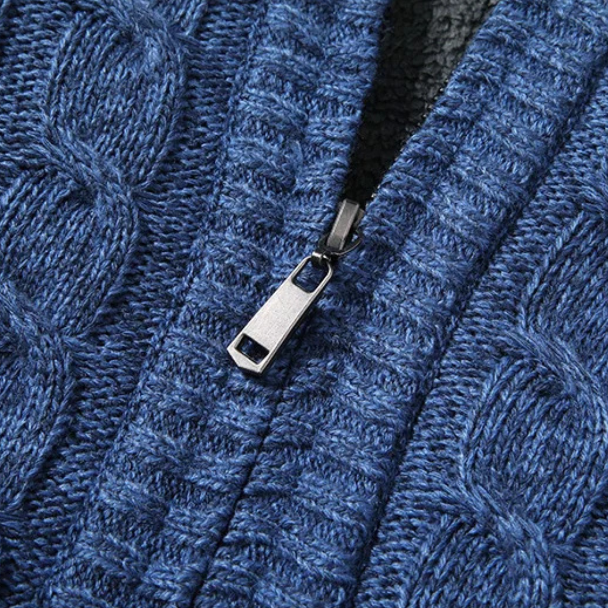 The Bellwood Men’s Wool Fleece Winter Zip Cardigan