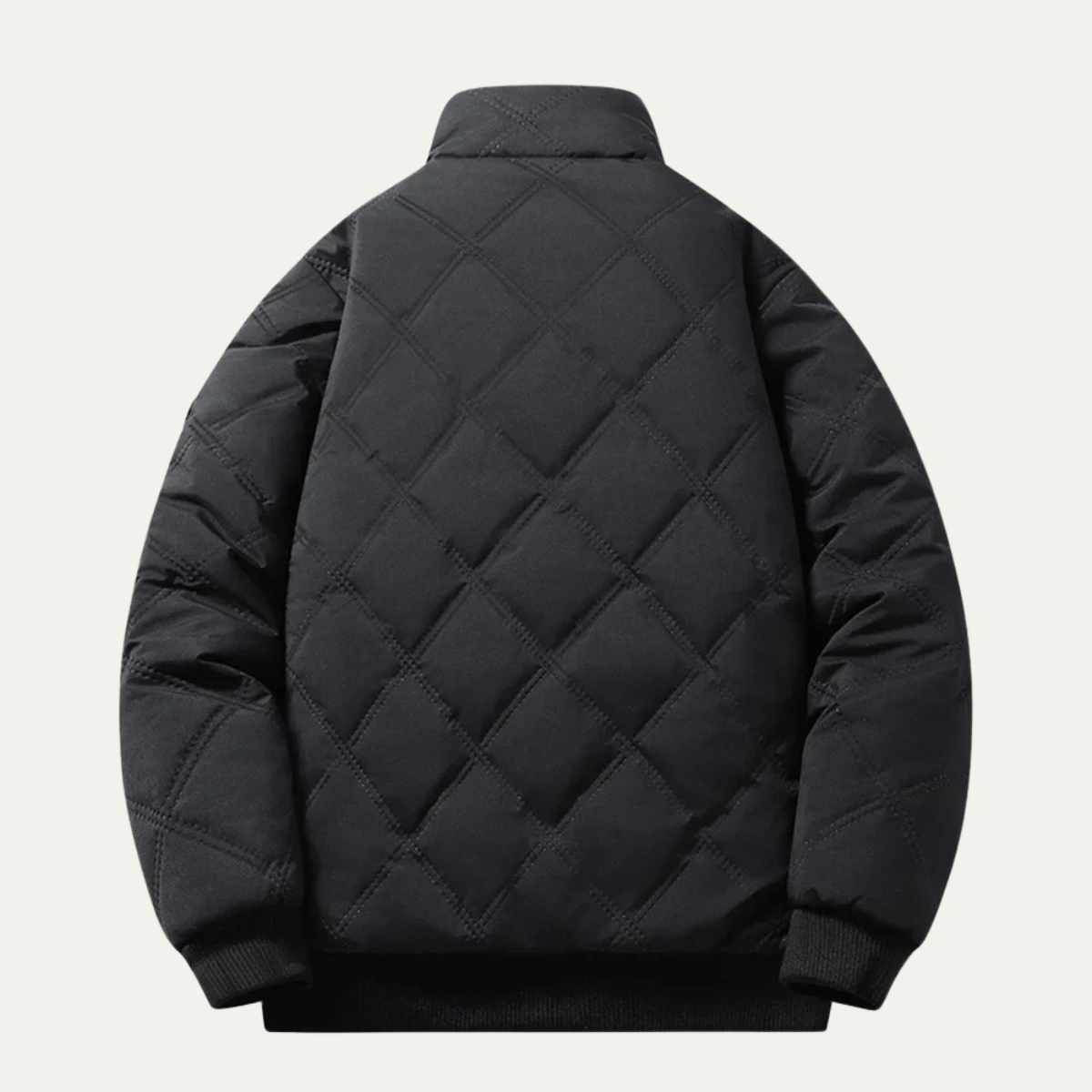 The Alston Men’s Quilted Jacket – Windproof Thermal Padded Coat with Fleece Lining