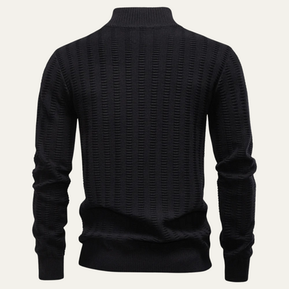 The Cotswold Men’s Half Zip Knit Winter Sweater