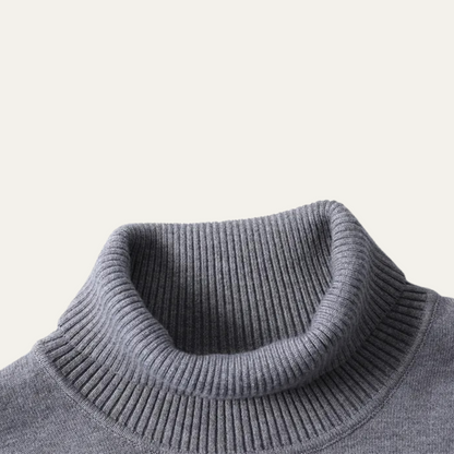 The Caernarfon Men's Slim Fit Turtleneck Casual Sweater