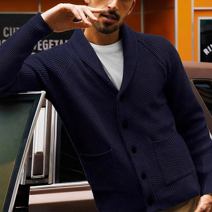 The Pembroke Men’s Shawl-Collar Button Up Cardigan