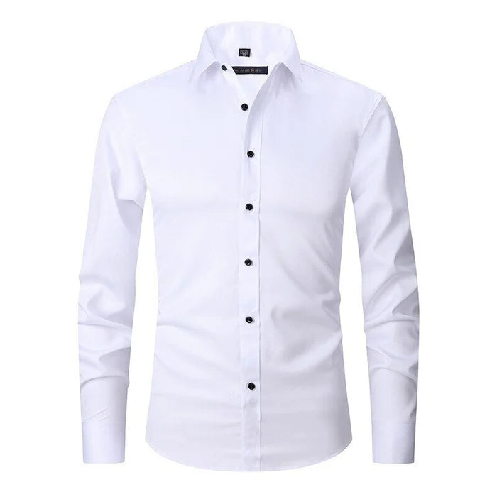 Men's Stretch Non-Iron Dress Shirt for Office & Events