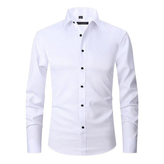 Men's Stretch Non-Iron Dress Shirt for Office & Events