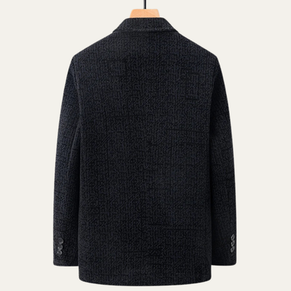 The Portwell Men’s Business Chenille Warm Fur Lined Blazer