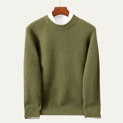 The Milan Men’s Merino Wool Winter Crew Neck Sweater