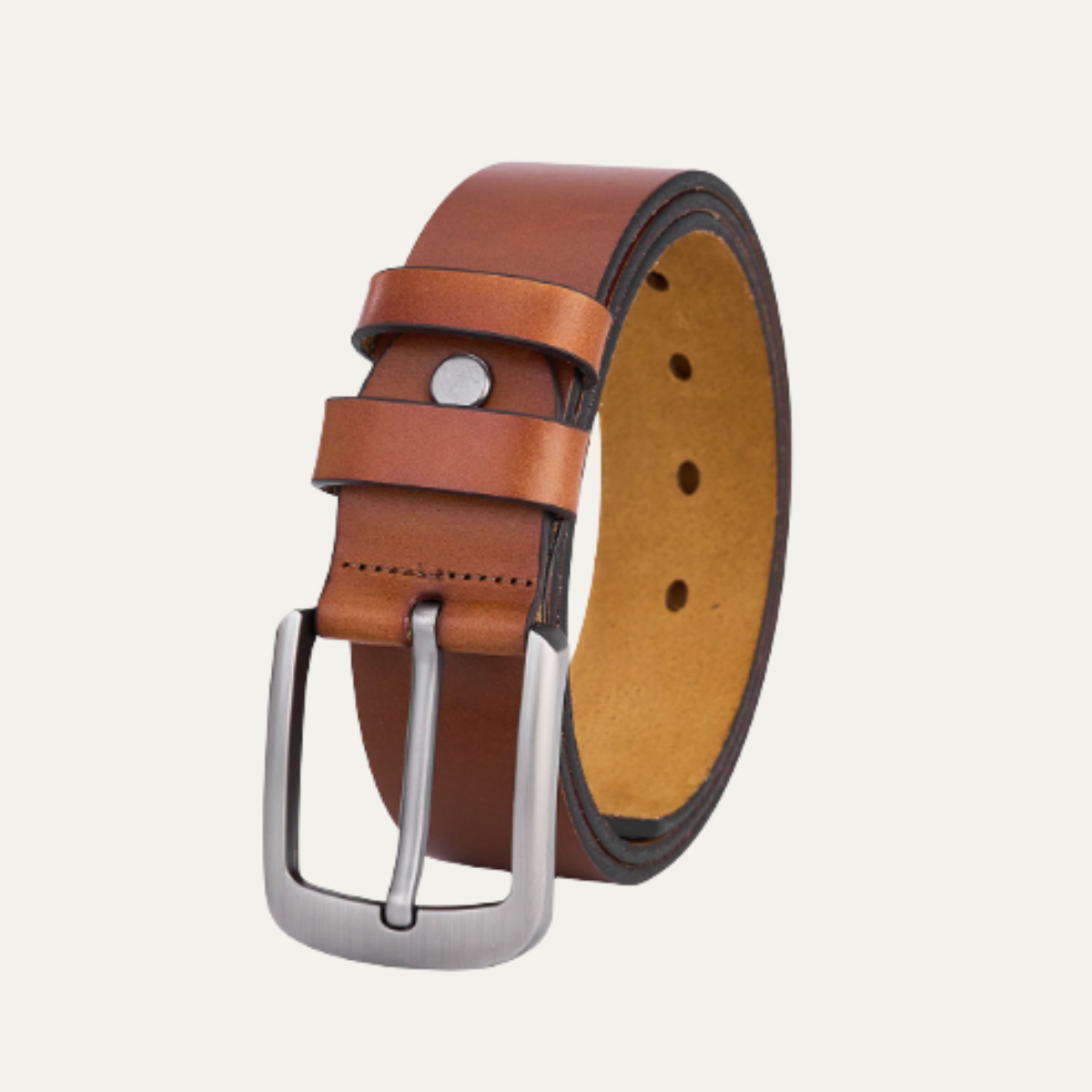 The Arlington Men’s Leather Durable Classic Buckle Belt