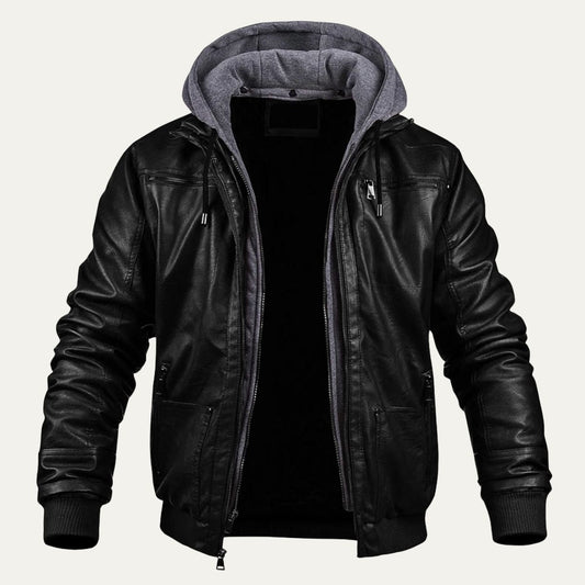The Eversley Modern and Warm Leather Jacket for Men