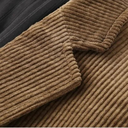 The Lancaster Men’s Thick Flannel  Corduroy Business Blazer Jacket