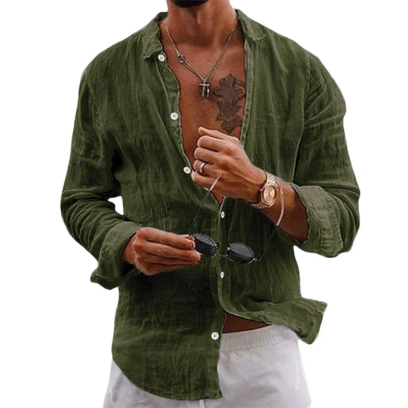 Stylish Linen Shirt for Men - Ideal for Casual and Formal Occasions