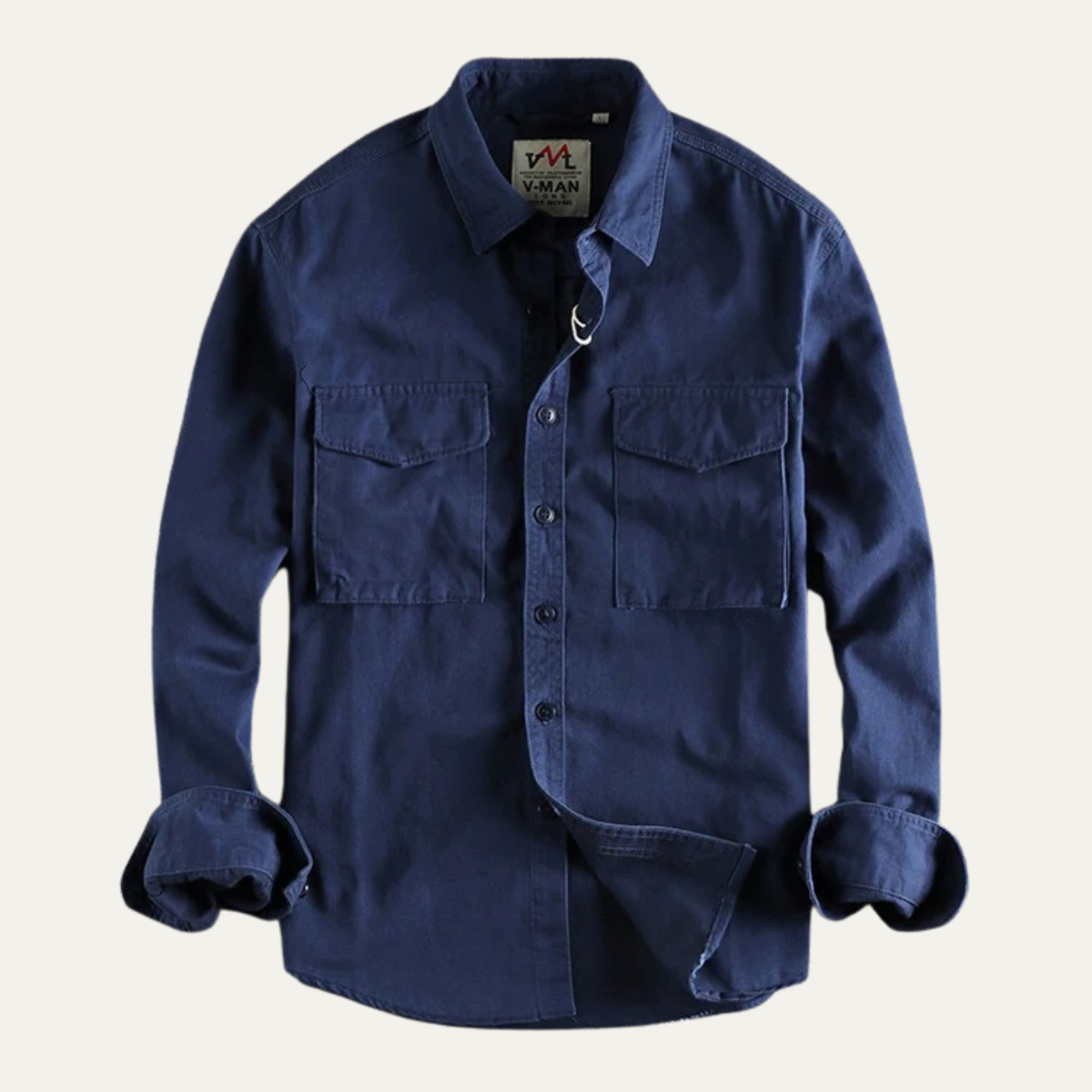 The Ashford Men’s Cargo Cotton Workwear Button Up Shirt with Pockets