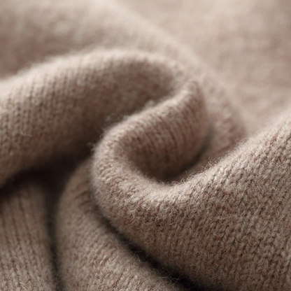 The Riverhill Men's Cashmere Cable Knit Half Zip Sweater