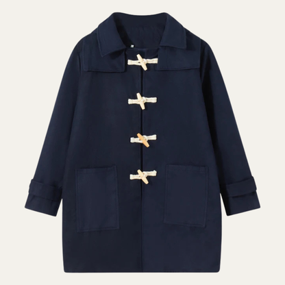 The Montrose Ridge Men’s Classic Wool Blend Winter Toggle Duffle Jacket