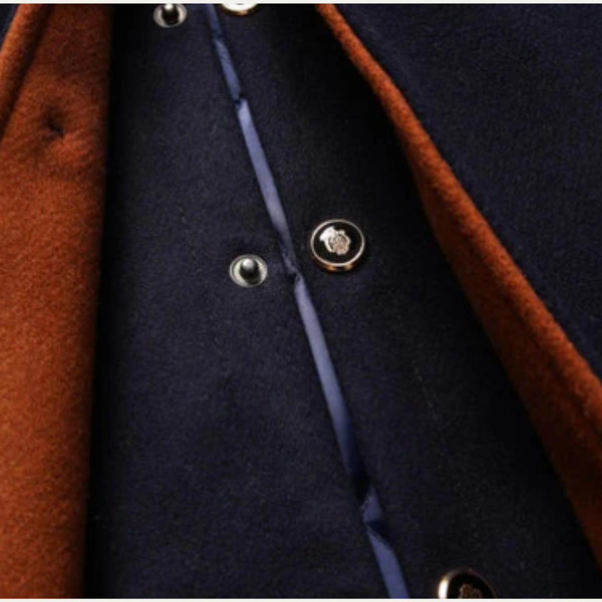 The Brookstone Men’s Elegant Classic Wool Winter Coat with Quilted Lining