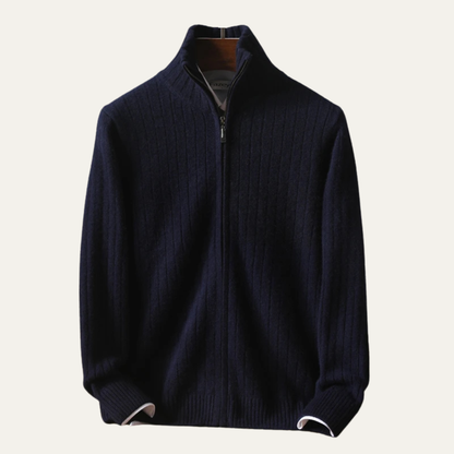 The Blackwell Men’s Winter Knit Merino Wool Zip Cardigan
