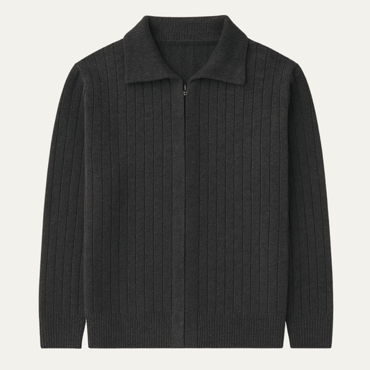 The Blackwell Men’s Winter Knit Merino Wool Zip Cardigan
