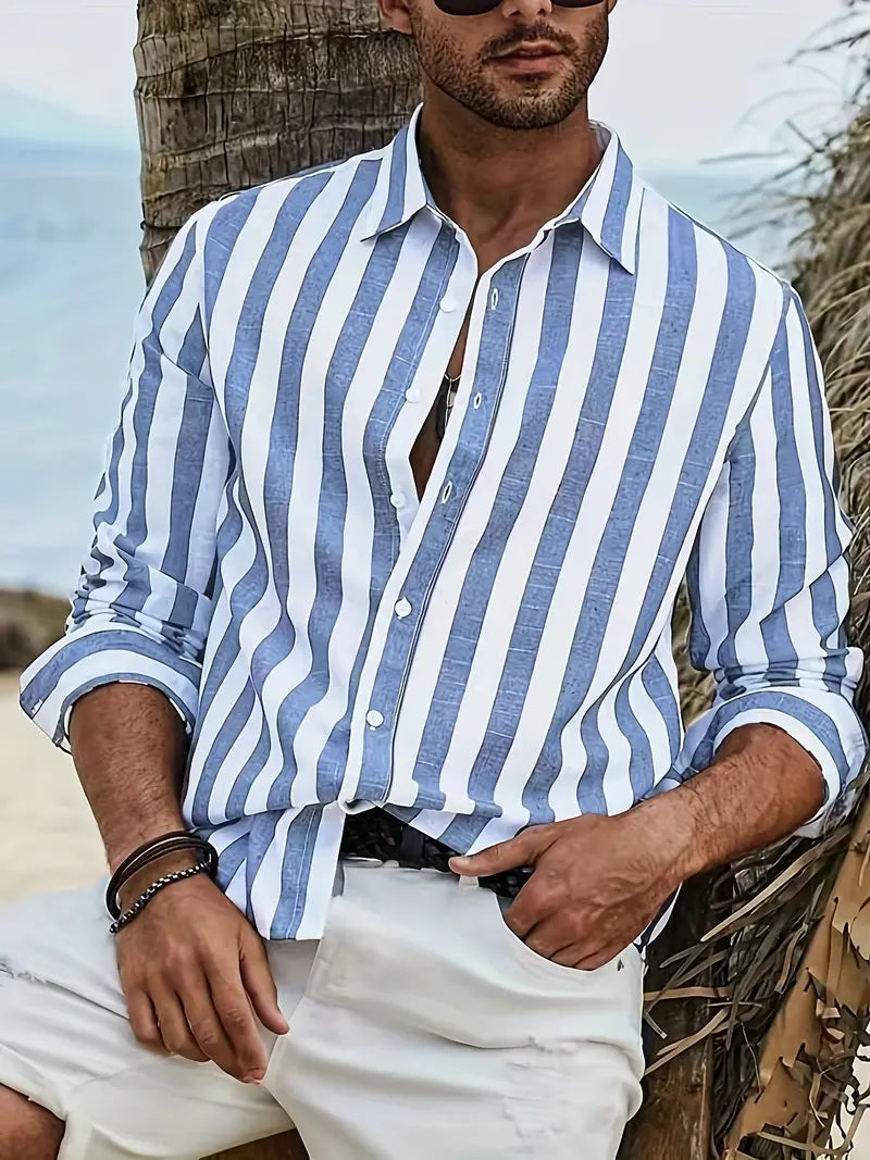 Giovanni Striped Cotton Shirt for Every Occasion