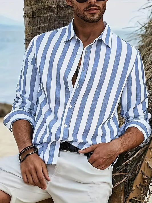 Giovanni Striped Cotton Shirt for Every Occasion
