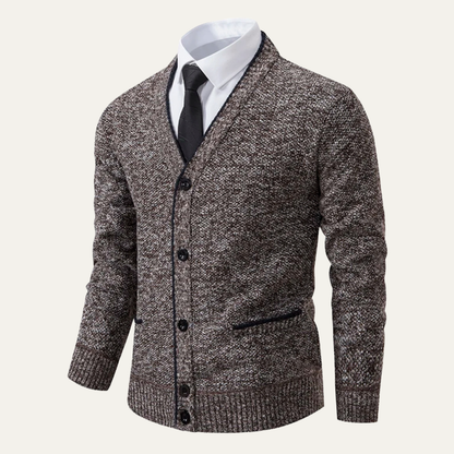 The Peschiera Men’s Knitted Casual V Neck Cardigan