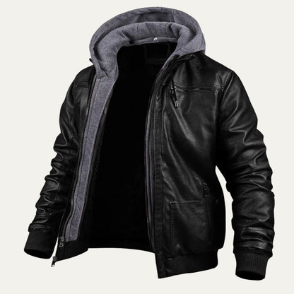 The Eversley Modern and Warm Leather Jacket for Men