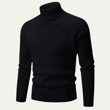 The Pineview Men’s Winter Warm Knit Turtleneck Sweater