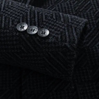 The Mandello Men’s Business Chenille Winter Blazer with Soft Fur Lining