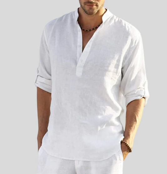 Men's Linen Summer Shirt for Beach & Parties