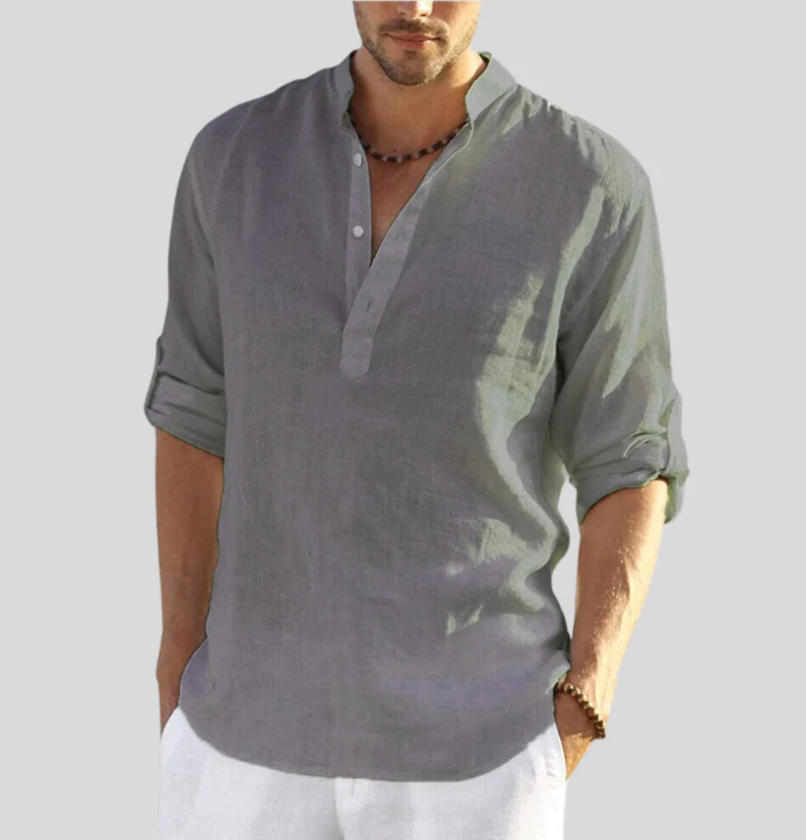 Men's Linen Summer Shirt for Beach & Parties