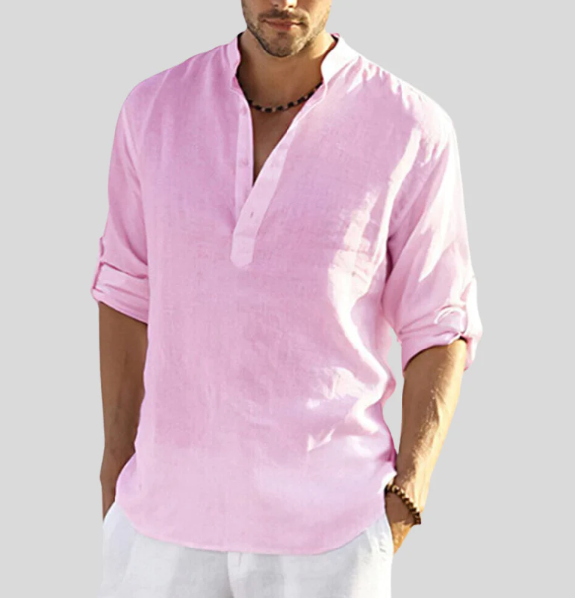 Men's Linen Summer Shirt for Beach & Parties