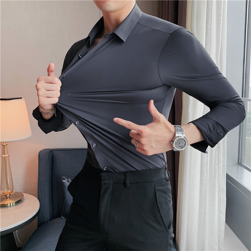 Wrinkle-Free Stretch Fabric Blouse for Any Occasion