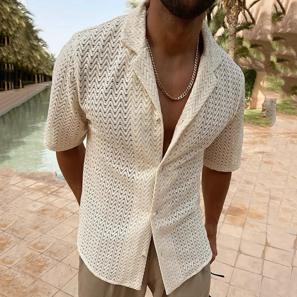 Riccardo | Men's Summer Shirt in Cool Cotton for Outdoor Wear
