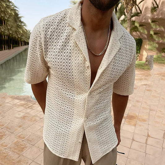 Riccardo | Men's Summer Shirt in Cool Cotton for Outdoor Wear