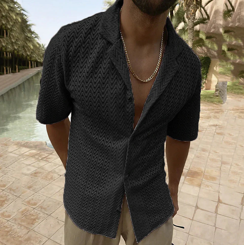 Riccardo | Men's Summer Shirt in Cool Cotton for Outdoor Wear