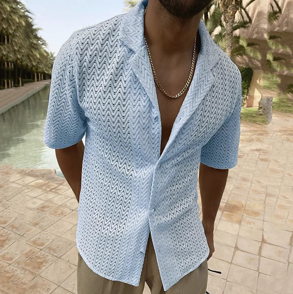 Riccardo | Men's Summer Shirt in Cool Cotton for Outdoor Wear
