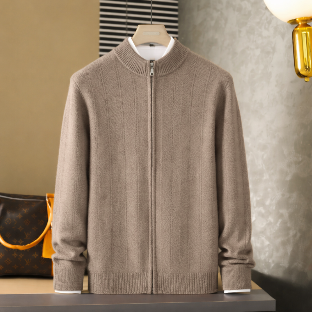 The Highmoor Cashmere Sweater – Men's 100% Soft Luxury Wool Knit Cardigan