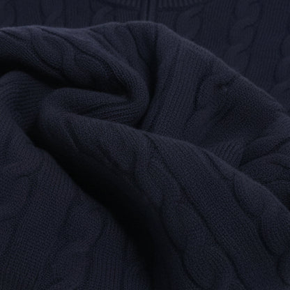 The St. Moritz Cable Knit Zipper Sweater for Men - Old Money Style