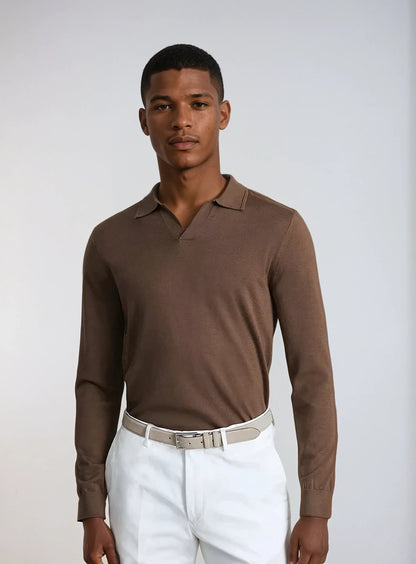 Chic Long Sleeve Polo for Any Occasion