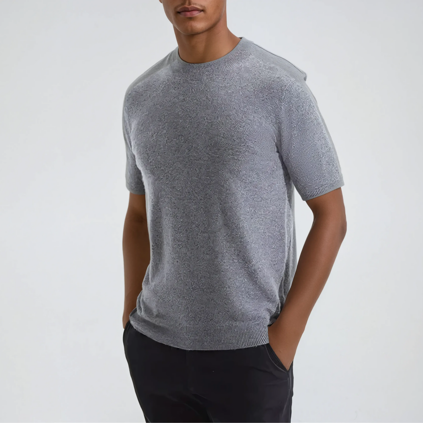 Chic Cashwool Grey Tee for Everyday Wear