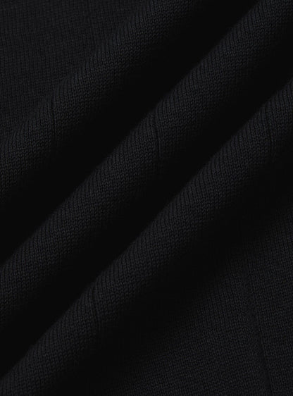 Chic Black Ribbed Tee for Any Occasion