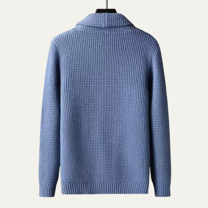 The Agrigento Men’s Button Up Knitted Shawl Collar Cardigan