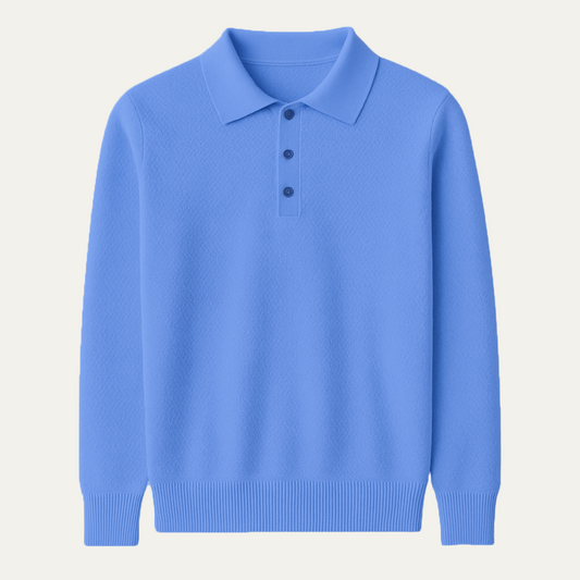 The Fiumicino Men’s Cashmere Knit Winter Polo Sweater