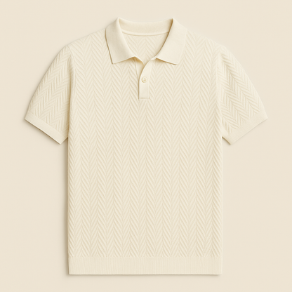 Men’s Casual Cotton Polo Shirt Vintage Style