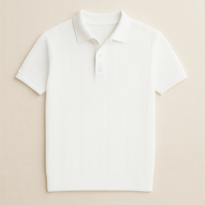 Men’s Casual Cotton Polo Shirt Vintage Style