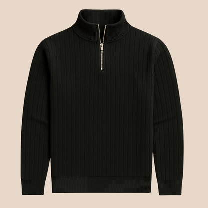 The Ashford Ribbed Half Zip Sweater for Men