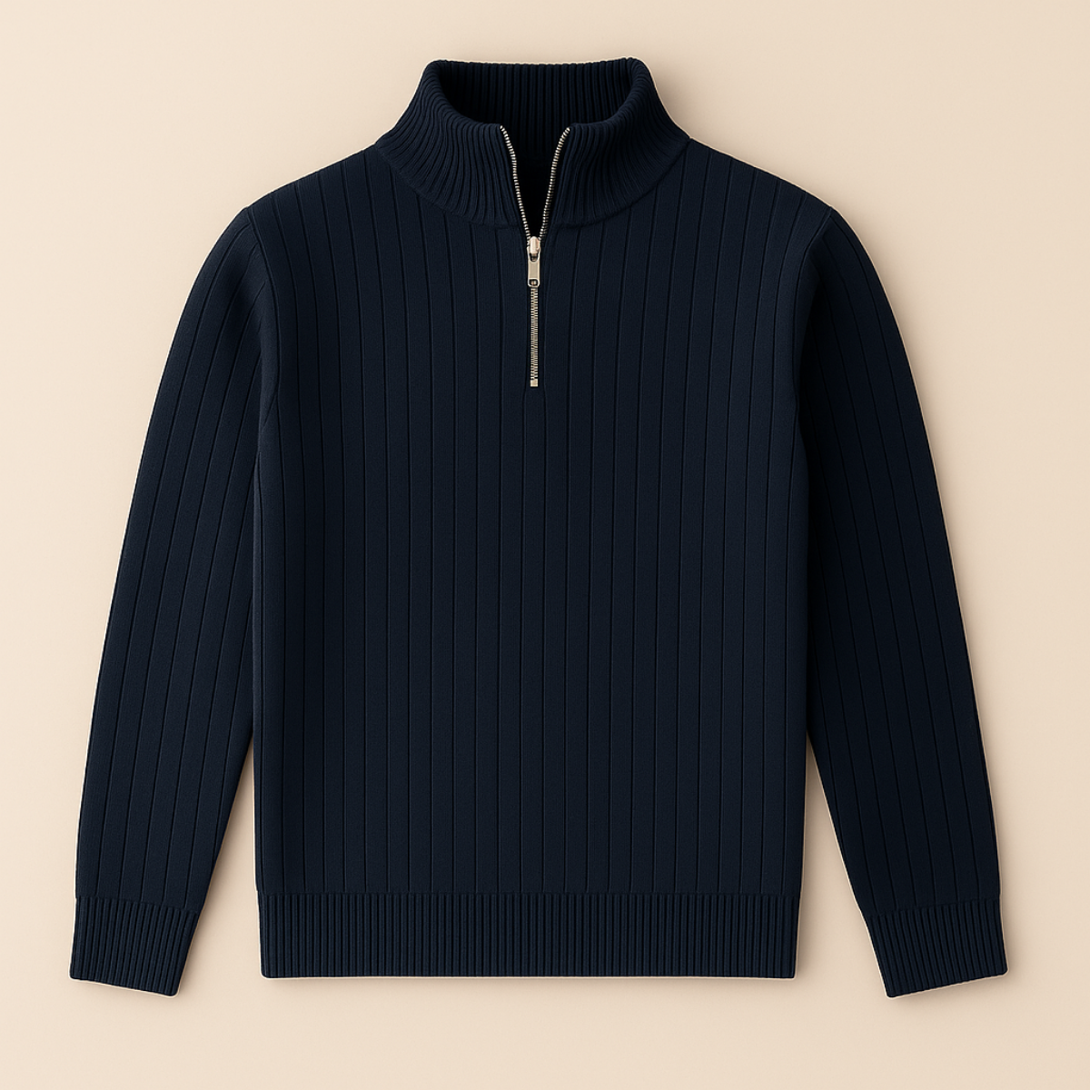 The Ashford Ribbed Half Zip Sweater for Men