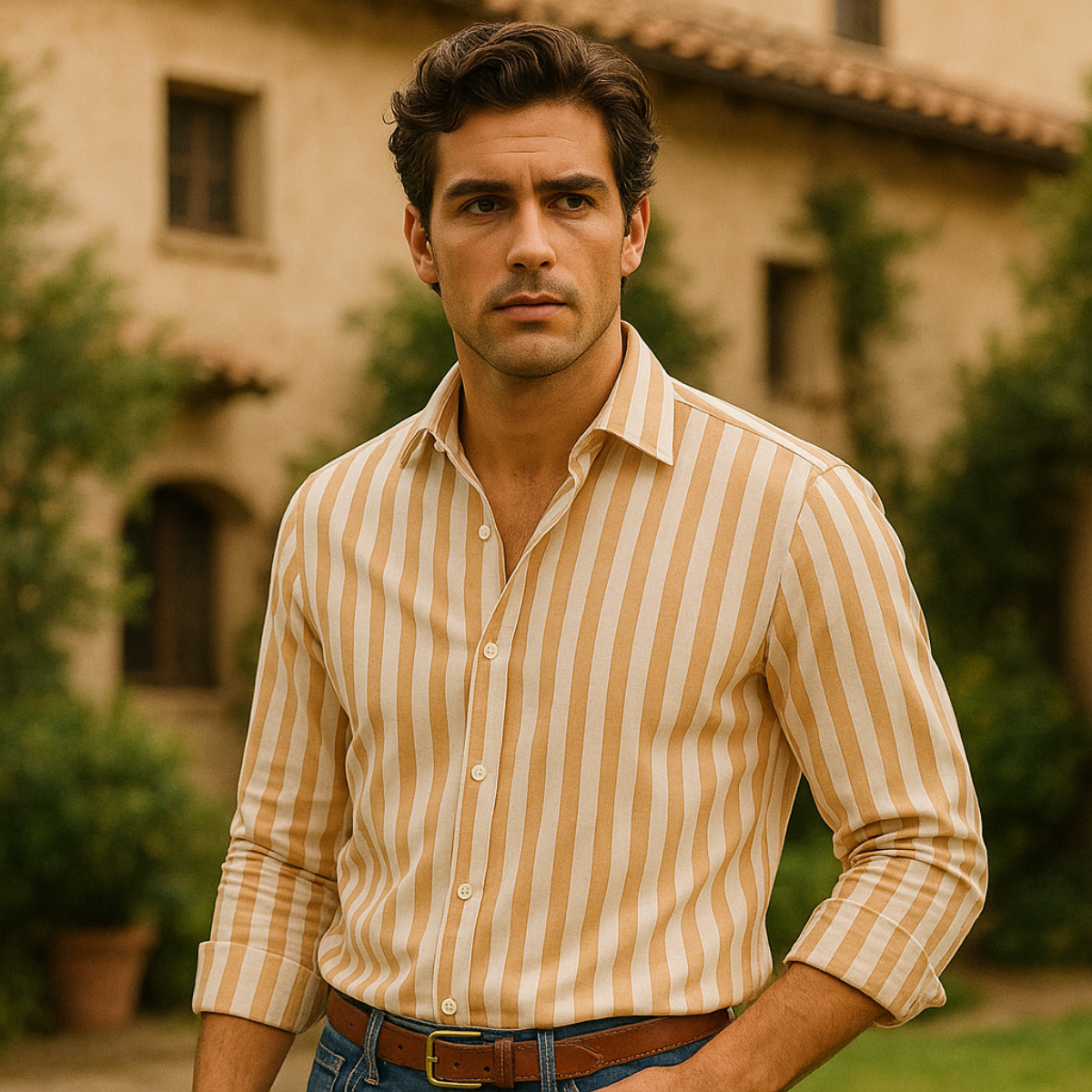 The Vittorio Striped linen Shirt